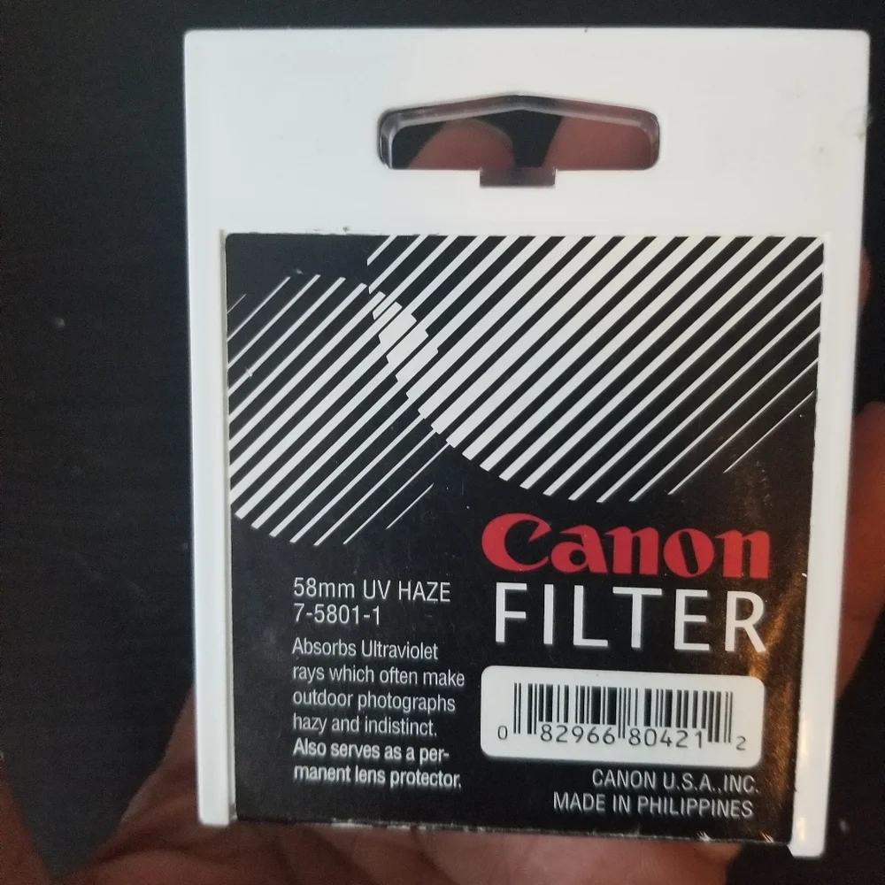 GENUINE CANON 58mm UV HAZE FILTER DIGITAL CAMERA LENS PROTECTOR
